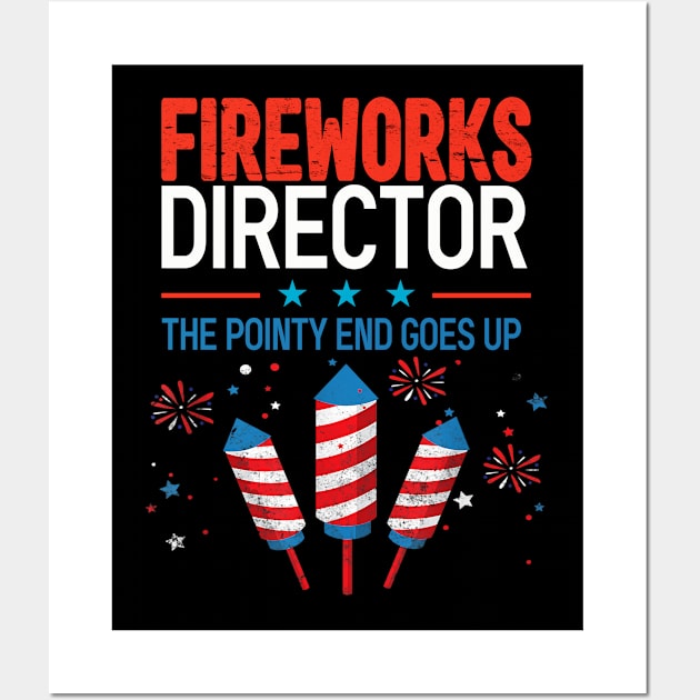 Fireworks director the pointy goes up Wall Art by Roberto C Briseno